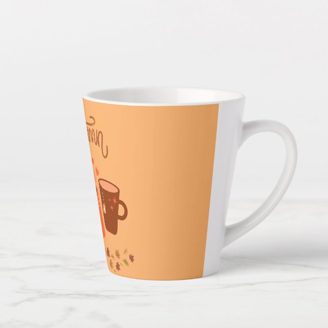 Caneca De Café Latte Autumn Latte Mug (Direita)