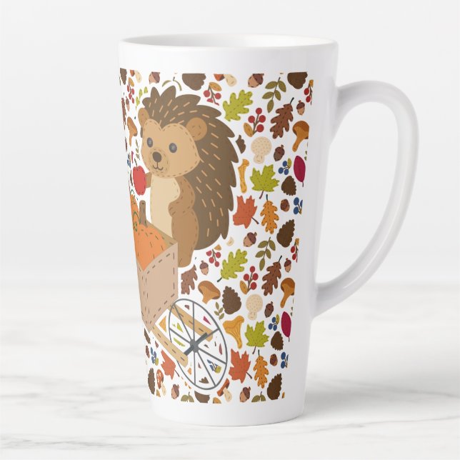 Caneca De Café Latte Autumn Woodland Friends 17oz Latte Mug (Direita)