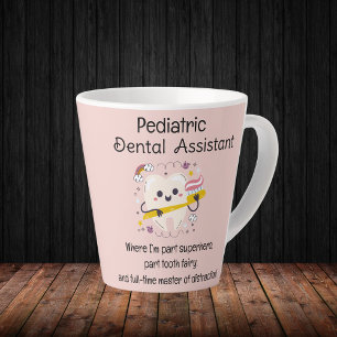Caneca De Café Latte Auxiliar de Odontologia Pediátrica