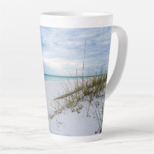 Caneca De Café Latte Aveia-Do-Mar E Areia-Branca, Praias-Areia, Lata-La