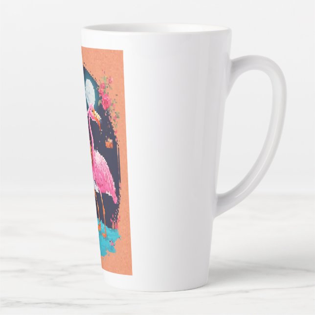 Caneca De Café Latte Aves (Direita)