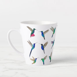 Caneca De Café Latte Aves tropicais