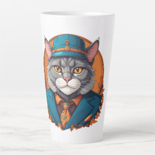 Caneca De Café Latte Avô Cat Latte Mug