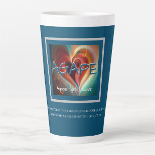 Caneca De Café Latte Azul Agape - Definição