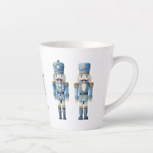 Caneca De Café Latte Azul-Nozes Natal