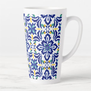 Caneca De Café Latte Azulejo mexicano Talavera Terracotta nº 10