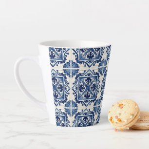 Caneca De Café Latte Azulejos do Mediterrâneo, Portugal, Azulejo, Majol