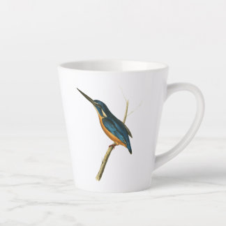 Caneca De Café Latte Azure Kingfisher