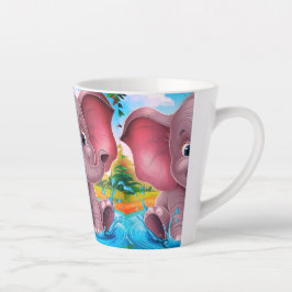 Caneca De Café Latte Baby Elephant Latte Coffee Mug