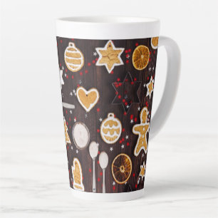Caneca De Café Latte Baking Feriado