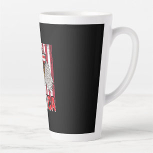Caneca De Café Latte Bald Eagle Merica 4 de julho