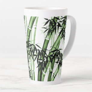 Caneca De Café Latte Bambu - Arte Chinesa - Um - Verde