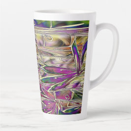 Caneca De Café Latte Bambu Tree Digital Painting Original Art Glass