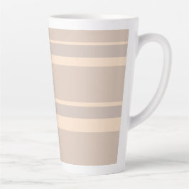 Caneca De Café Latte Bandas de bege