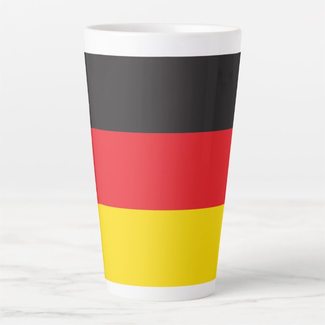 Caneca De Café Latte bandeira alemã (Frente)