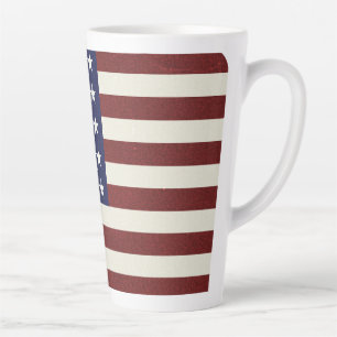 Caneca De Café Latte Bandeira Americana