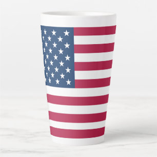 Caneca De Café Latte bandeira americana