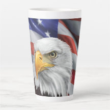 Bandeira Americana Bald Eagle Coffee Mug