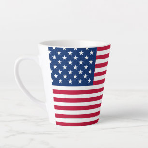 Caneca De Café Latte Bandeira americana Flag Pride Design- 76353