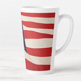 Caneca De Café Latte Bandeira Da América