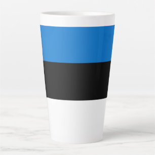 Caneca De Café Latte Bandeira da Estônia