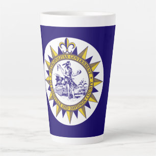 Caneca De Café Latte Bandeira de Nashville, Tennessee Latte Mug