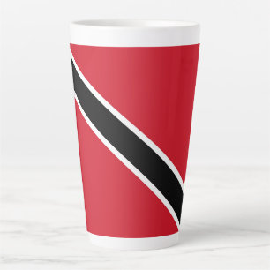 Caneca De Café Latte Bandeira de Trinidad e Tobago