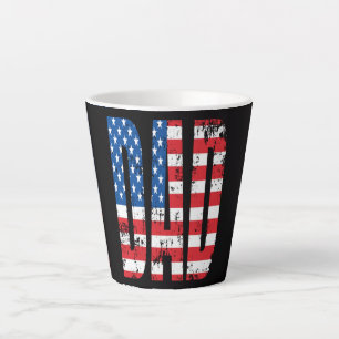Caneca De Café Latte bandeira do american dad