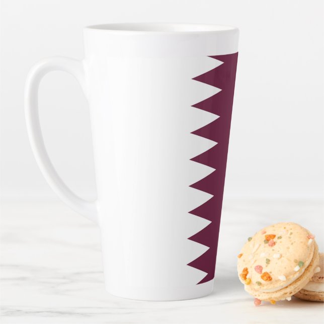 Caneca De Café Latte bandeira do Qatar (In Situ)