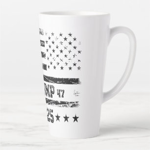 Caneca De Café Latte Bandeira dos Estados Unidos.Presidente Donald Trum
