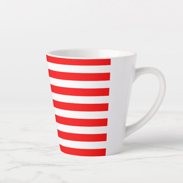 Caneca De Café Latte Bandeira dos EUA Totalmente Impressa Pequena (Direita)