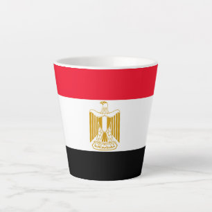Caneca De Café Latte Bandeira Egípcia