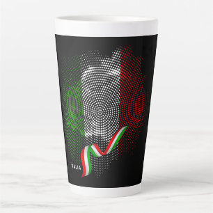 Caneca De Café Latte Bandeira italiana