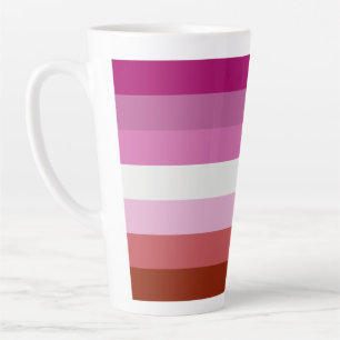 Caneca De Café Latte Bandeira Lésbica