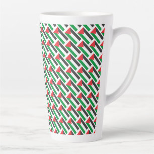 Caneca De Café Latte bandeira palestina Palestina Livre personalizada