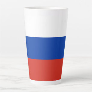 Caneca De Café Latte bandeira russa