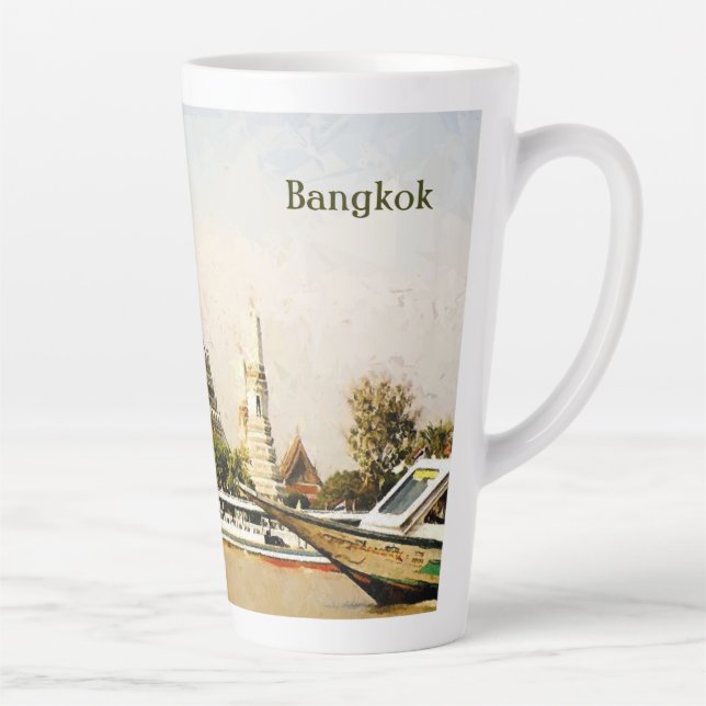 Caneca De Café Latte Banguecoque, Tailândia (Direita)