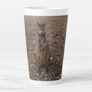 Caneca De Café Latte "Banquete da Natureza: Uma brecha no pescoço de Wa