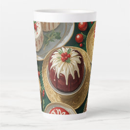Caneca De Café Latte Banquete de Yuletide