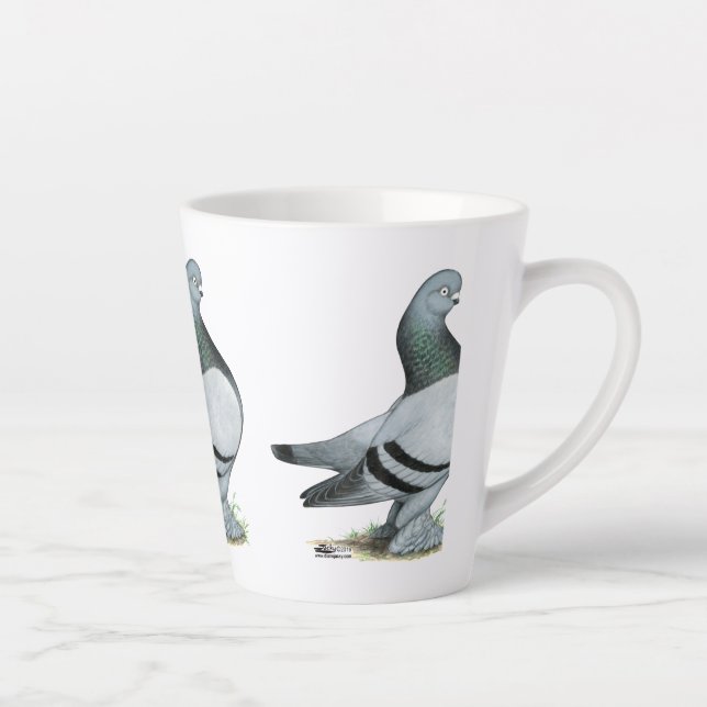 Caneca De Café Latte Bar Azul Berliner Tumbler Pigeon (Direita)