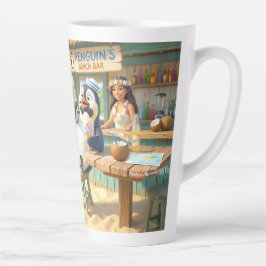 Caneca De Café Latte Bar da Praia do Pinguim