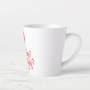 Caneca De Café Latte Barba Papai noel de Natal