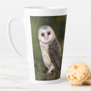 Caneca De Café Latte Barn Owl Latte Mug