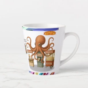 Caneca De Café Latte Barraca de lanche do circo de Otto
