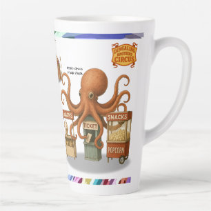Caneca De Café Latte Barraca de lanche do circo de Otto