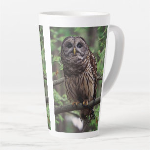 Caneca De Café Latte Barred Owl