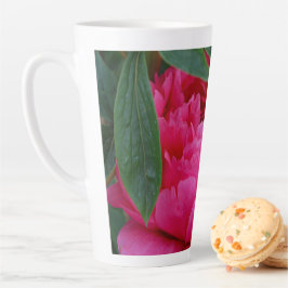 Caneca De Café Latte Bashful Pink Peony