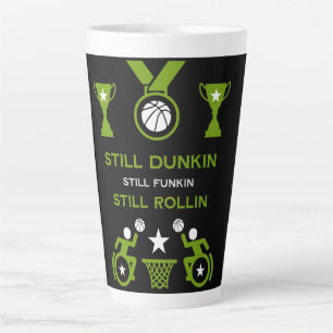 Caneca De Café Latte Basquete adaptável desativado