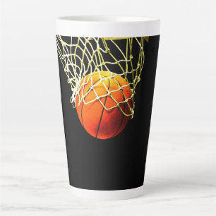 Caneca De Café Latte Basquete I Love