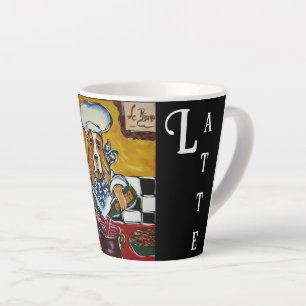 CANECA DE CAFÉ LATTE BASSET HOUND